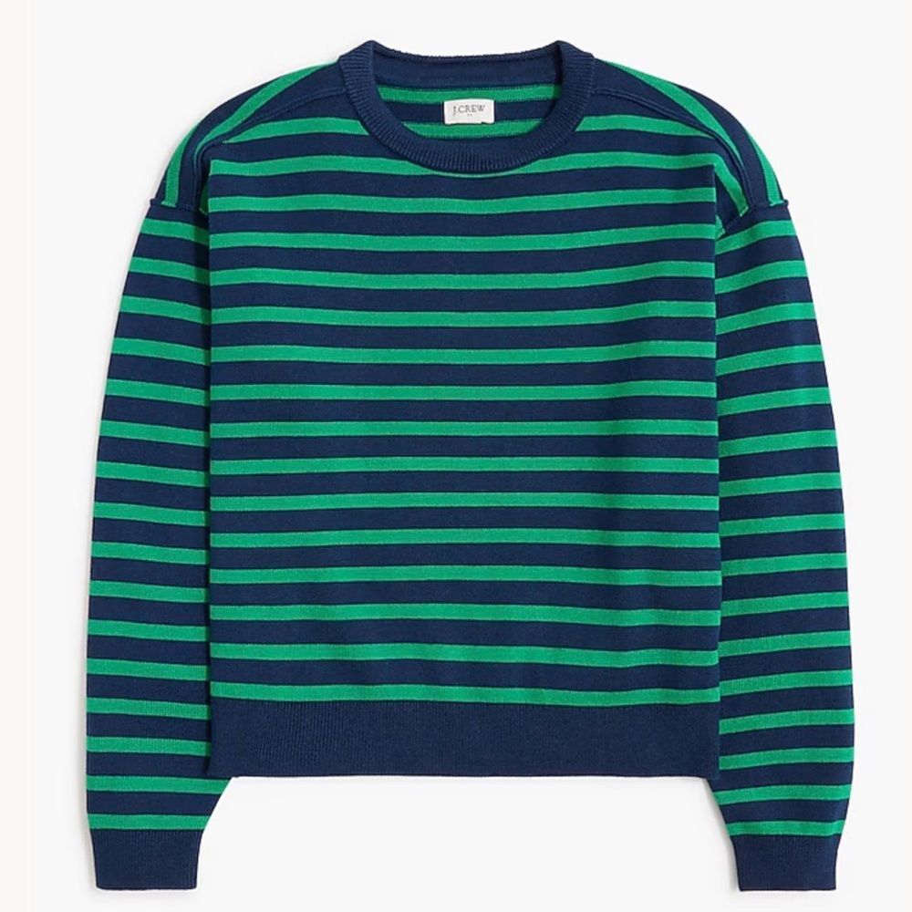 J. Crew Factory Striped drop-shoulder pullover -• size medium • NWT • CG761